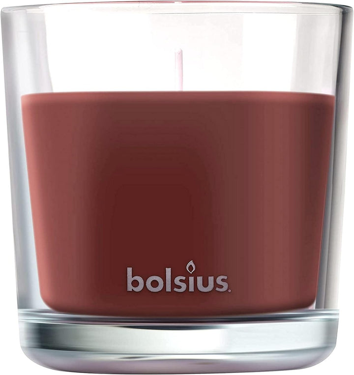 4 Bolsius True Scents Duftgläser Gross 95x95 mm Duftkerzen Kerzenglas - Oud Wood