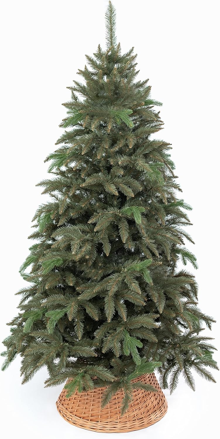 BOGATECO Weidenkorb für den Weihnachtsbaum 60cm Durchmesser | Weihnachtsbaum Rock aus Weide | Weihna