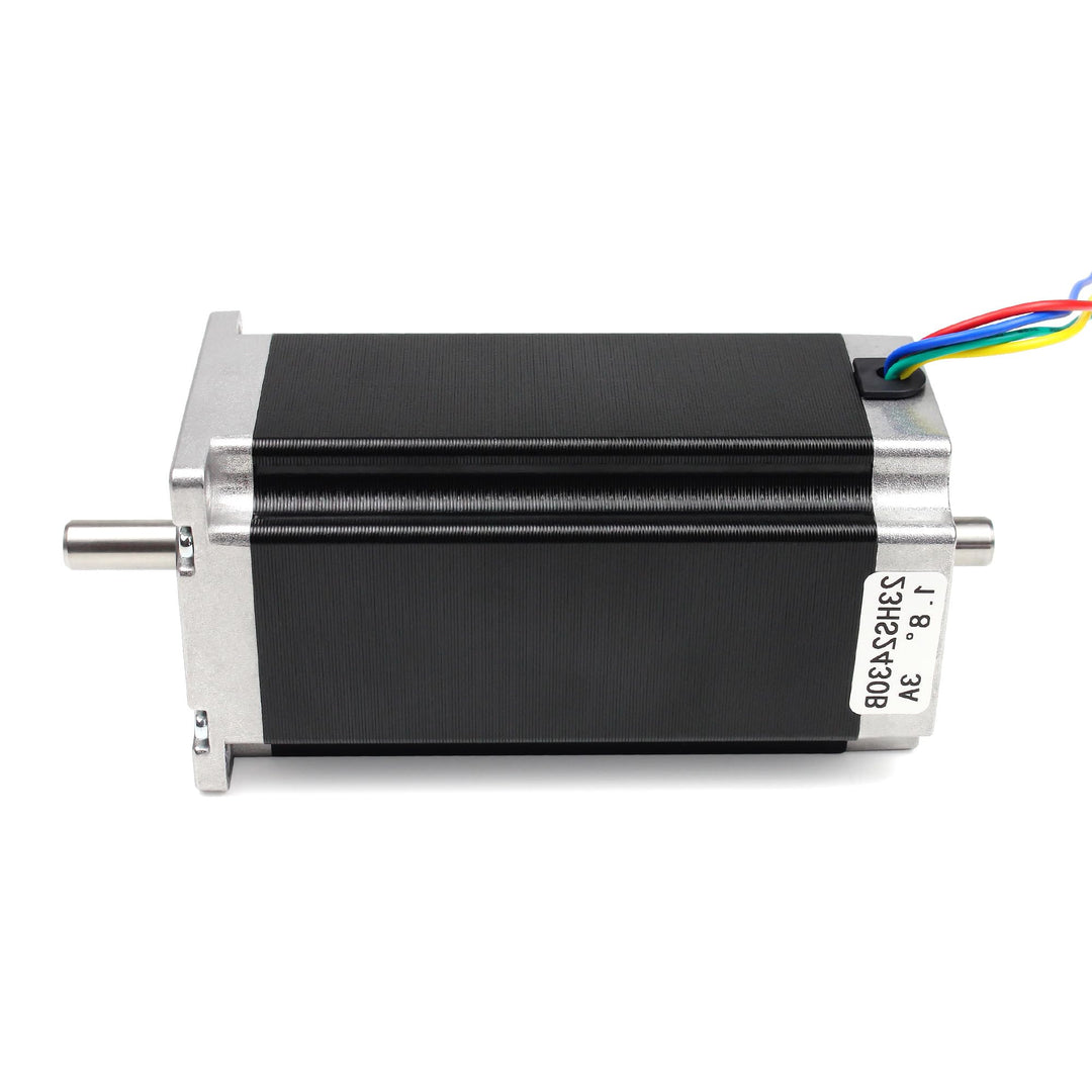 RATTMMOTOR Nema 23 Schrittmotor Doppelwelle 57 Stepper Motor 2.8Nm (425oz.in) 3A 1.8 Grad 4 Anschlus