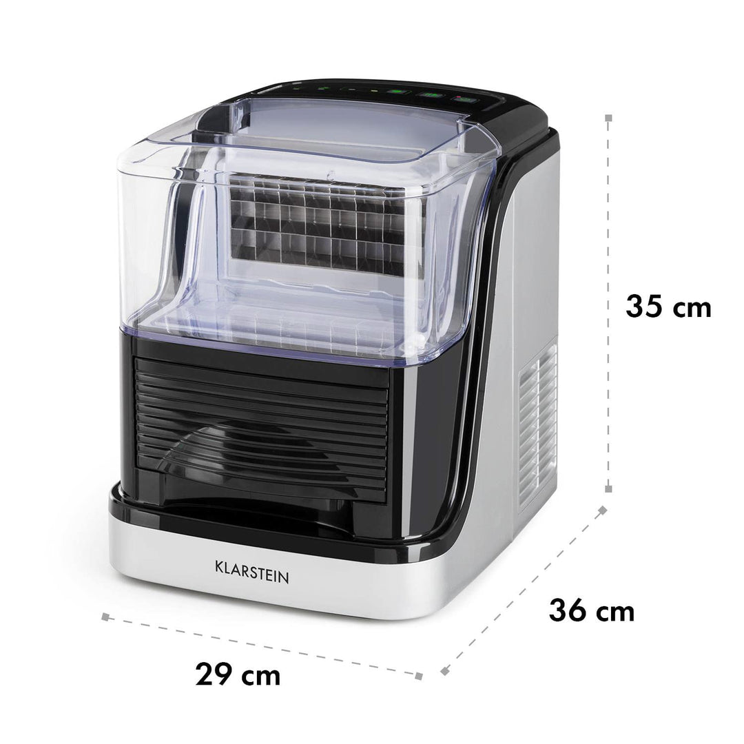 Eiswürfelmaschine 15Kg / Tag I Klare Eiswürfel I Wassertank entnehmbar I 2 Grössen wählbar I 2,5 Lit