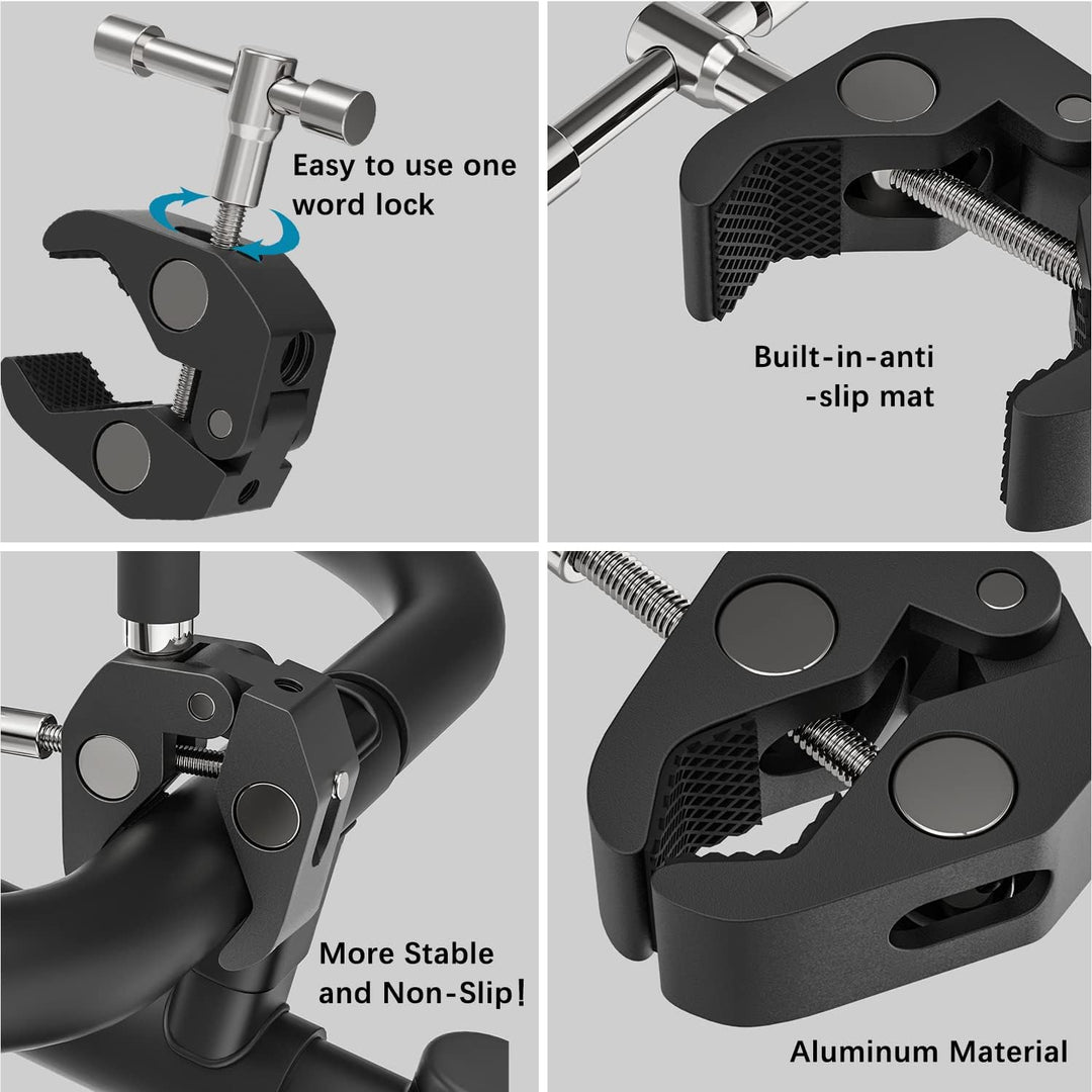 Cenawin Laufband Tablet Halterung Schwanenhals, Flexible Heimtrainer Tablet Halter Ständer Lang Arm