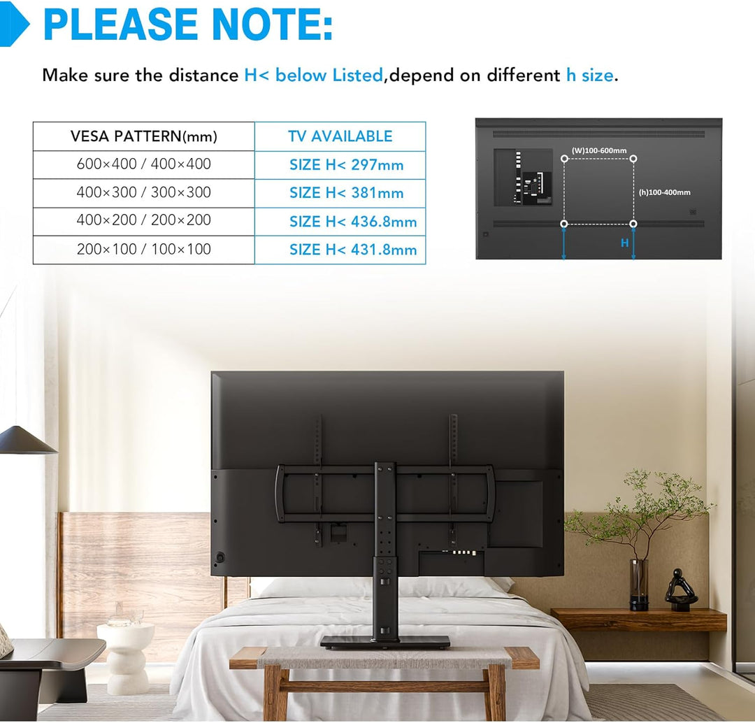 TV Standfuss Universal Höhenverstellbar Ständer für 32-70 Zoll TV Halterung Fernsehständer LCD Flach