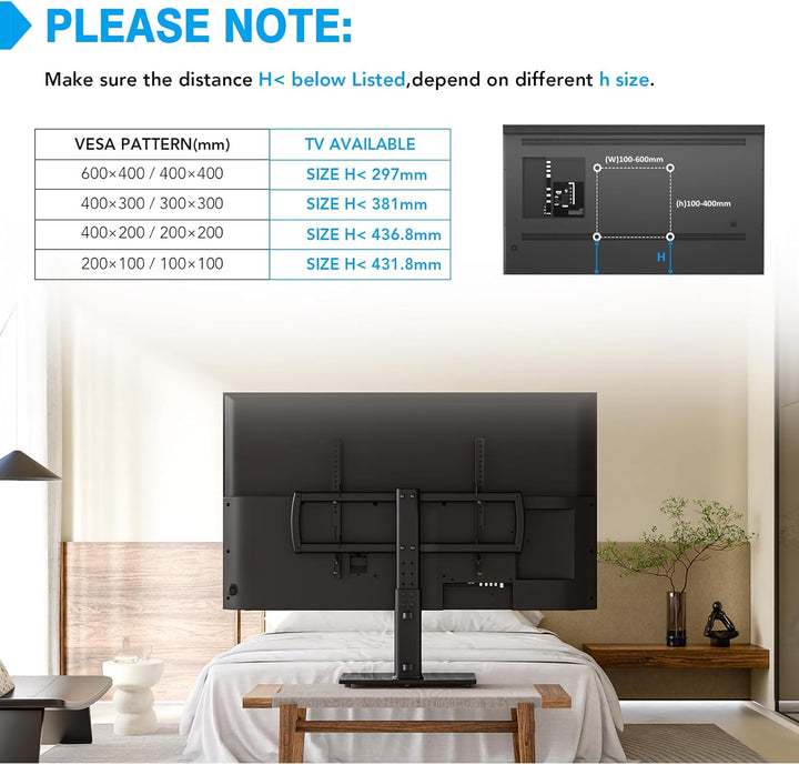 TV Standfuss Universal Höhenverstellbar Ständer für 32-70 Zoll TV Halterung Fernsehständer LCD Flach