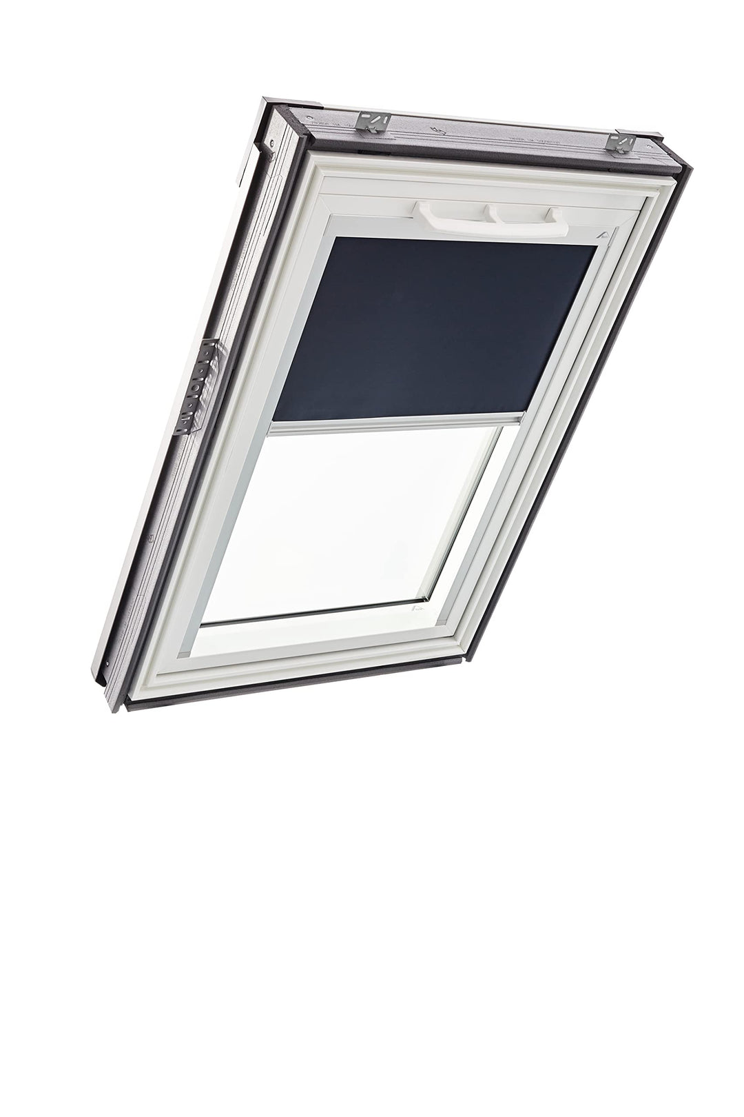 Original Roto Verdunkelungsrollo ZRV Nahezu vollständige Verdunkelung Führungsschiene Silber Manuell