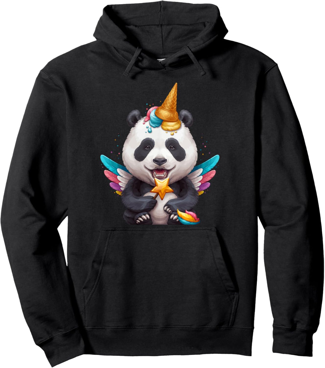 Panda Einhorn Pullover Hoodie