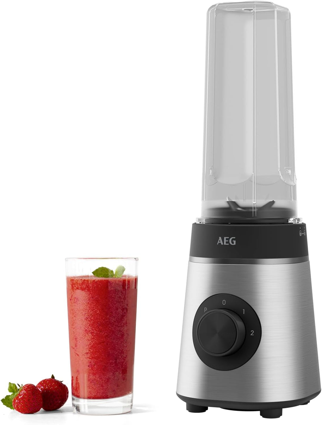 AEG Standmixer CB4-1-6ST Deli 4 Edelstahl / 350 Watt / 23.000 Umdrehungen/Minute / 600 ml Krug/Spülm