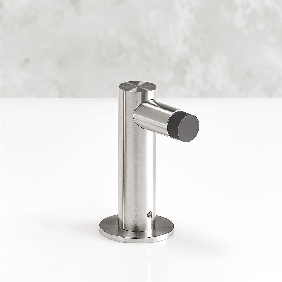 PHOS Design, TSL20-77, Türstopper zur Bodenmontage in L-Form aus Edelstahl Vollmaterial, Türstopper,