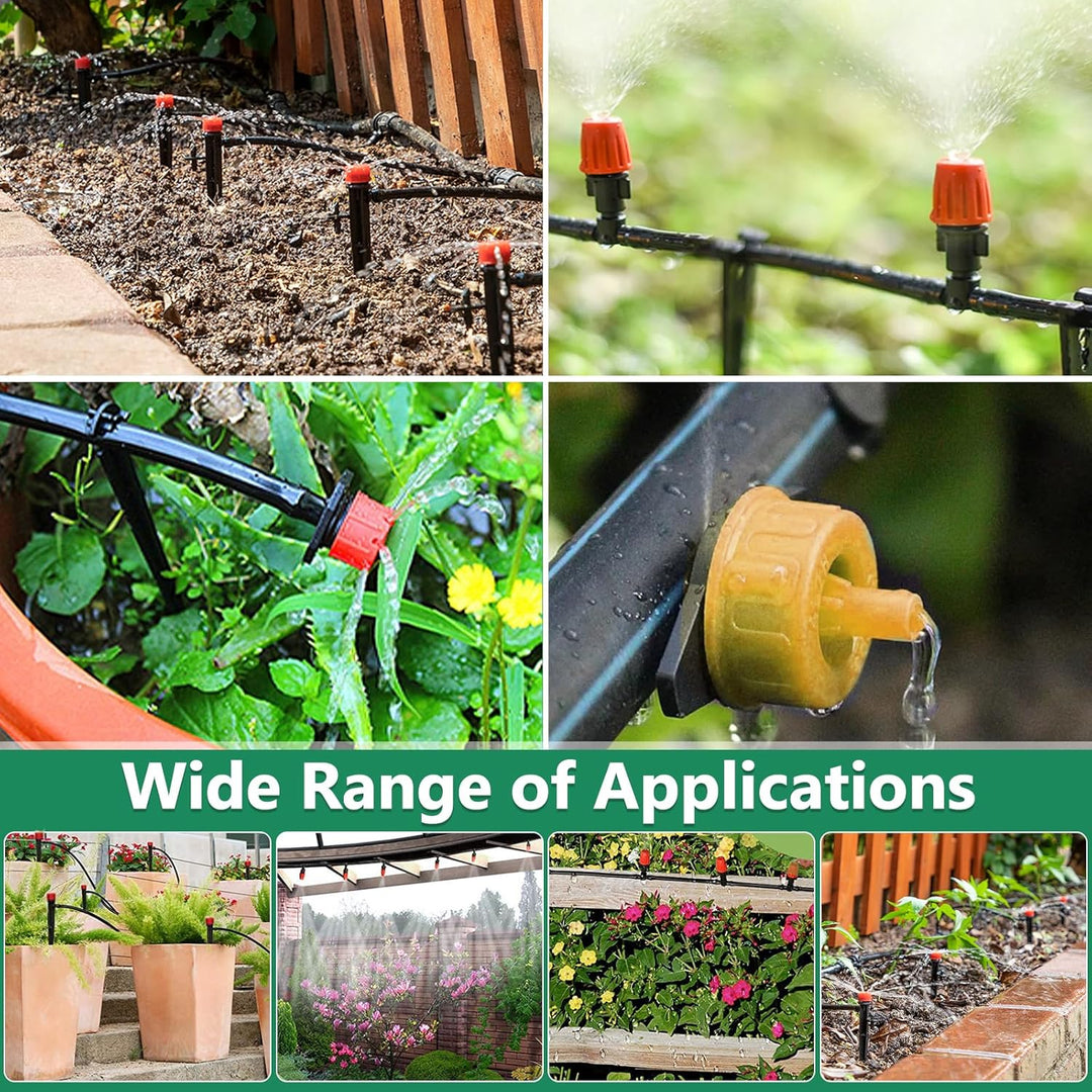 269 Stück Bewässerungssystem,40M+8M Bewässerungsrohre,DIY Gartenbewässerung,Automatische Sprinkler T