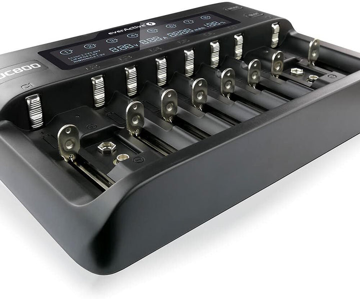 Charger for Cylindrical Li-ion and NI-MH Batteries everActive UC-800