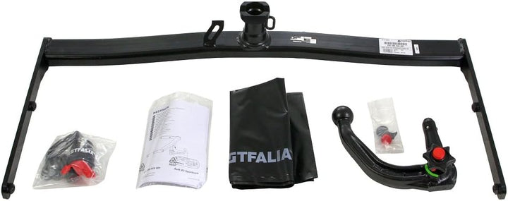 Westfalia Abnehmbare Anhängerkupplung für Audi A3 Sportback (BJ 09/2004-01/2013) - inkl Quattro, S-L