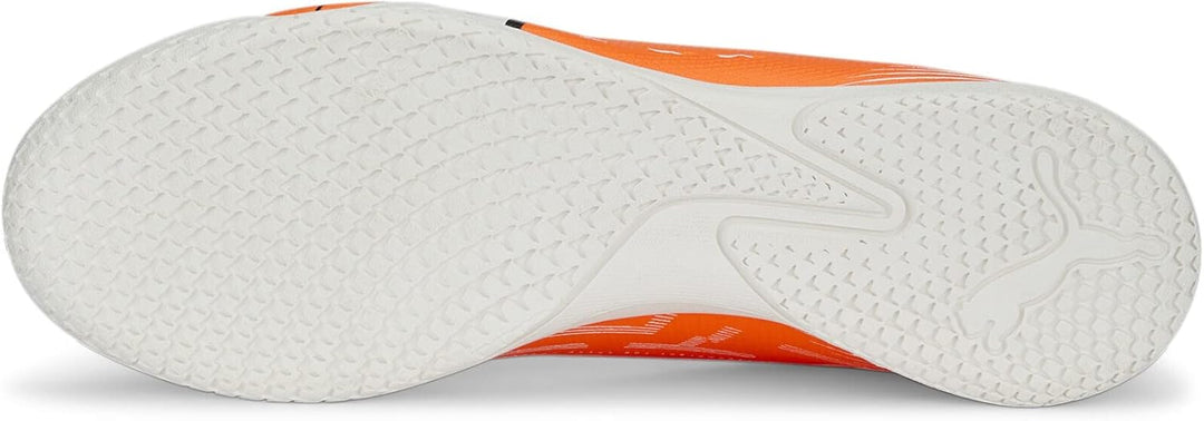 PUMA Herren Ultra Play It Fussballschuh 40.5 EU Ultra Orange Puma White Blue Glimmer, 40.5 EU Ultra