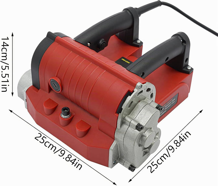 4580W Betonfräse, 3500RPM Walzenfräse Sanierungsfräse Putzfräse Mauerfräse Betonschleifer Walzen Sch