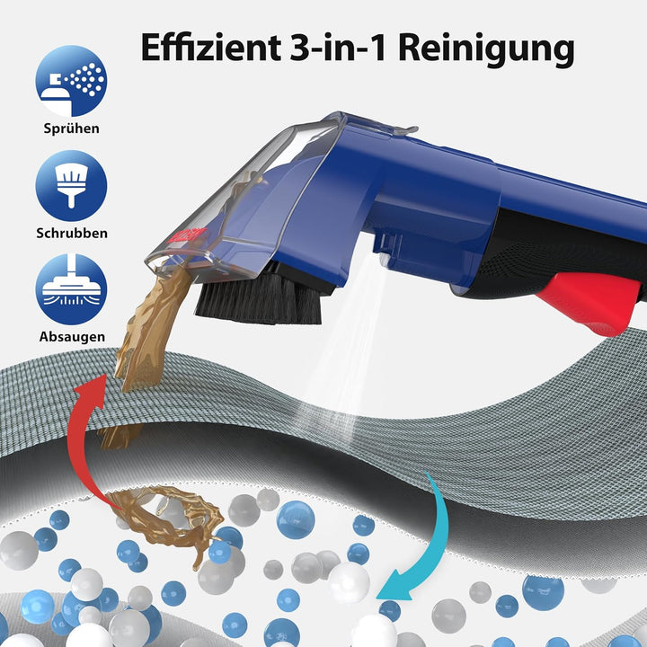 WECLEAN C5 Teppichreiniger Tragbar, Teppich & Polster Reinigungsgerät für Tiefenreinigung, mit 350W
