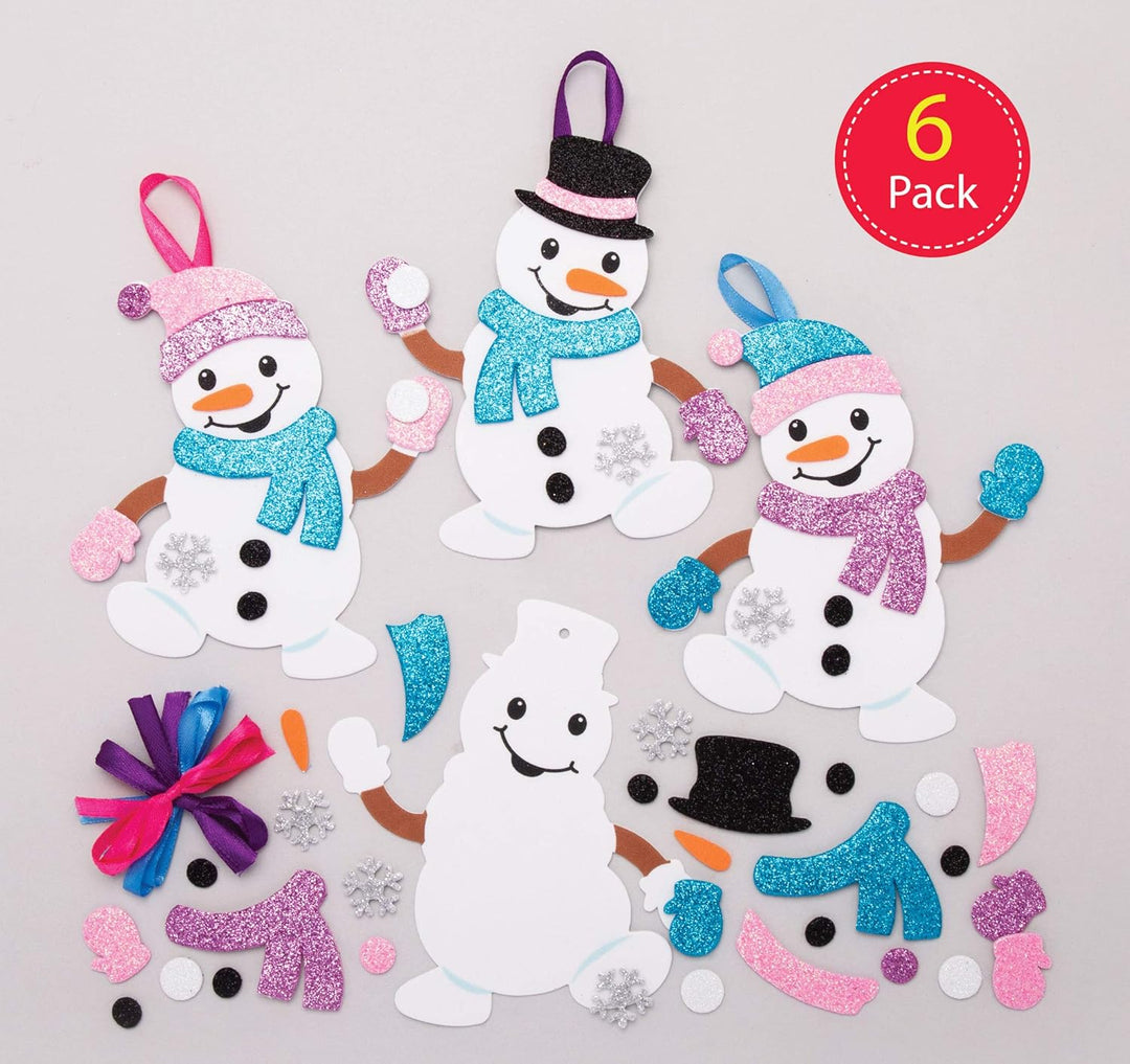 Baker Ross Weihnachtskranz-Set AX504, 8 Stück, ideal für weihnachtliche Kunst- und Bastelprojekte, A