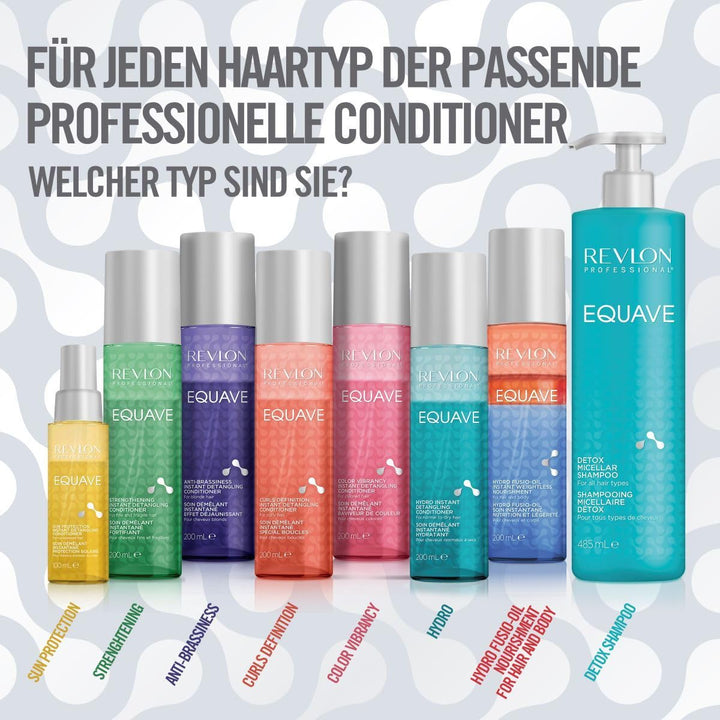 REVLON PROFESSIONAL EQUAVE Hydro Pflege-Set: tiefenreinigendes Detox Micellar Shampoo, 100 ml und pr