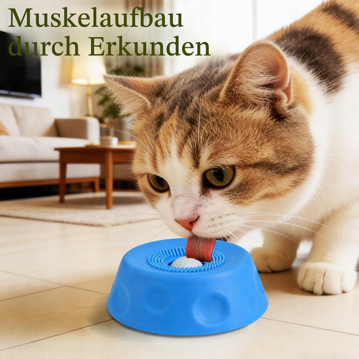 Schleckball Hund Silikon, Schleckmatte Hund, Antischlingnapf Hunde Katze mit Saugnapf, Futternapf Hu