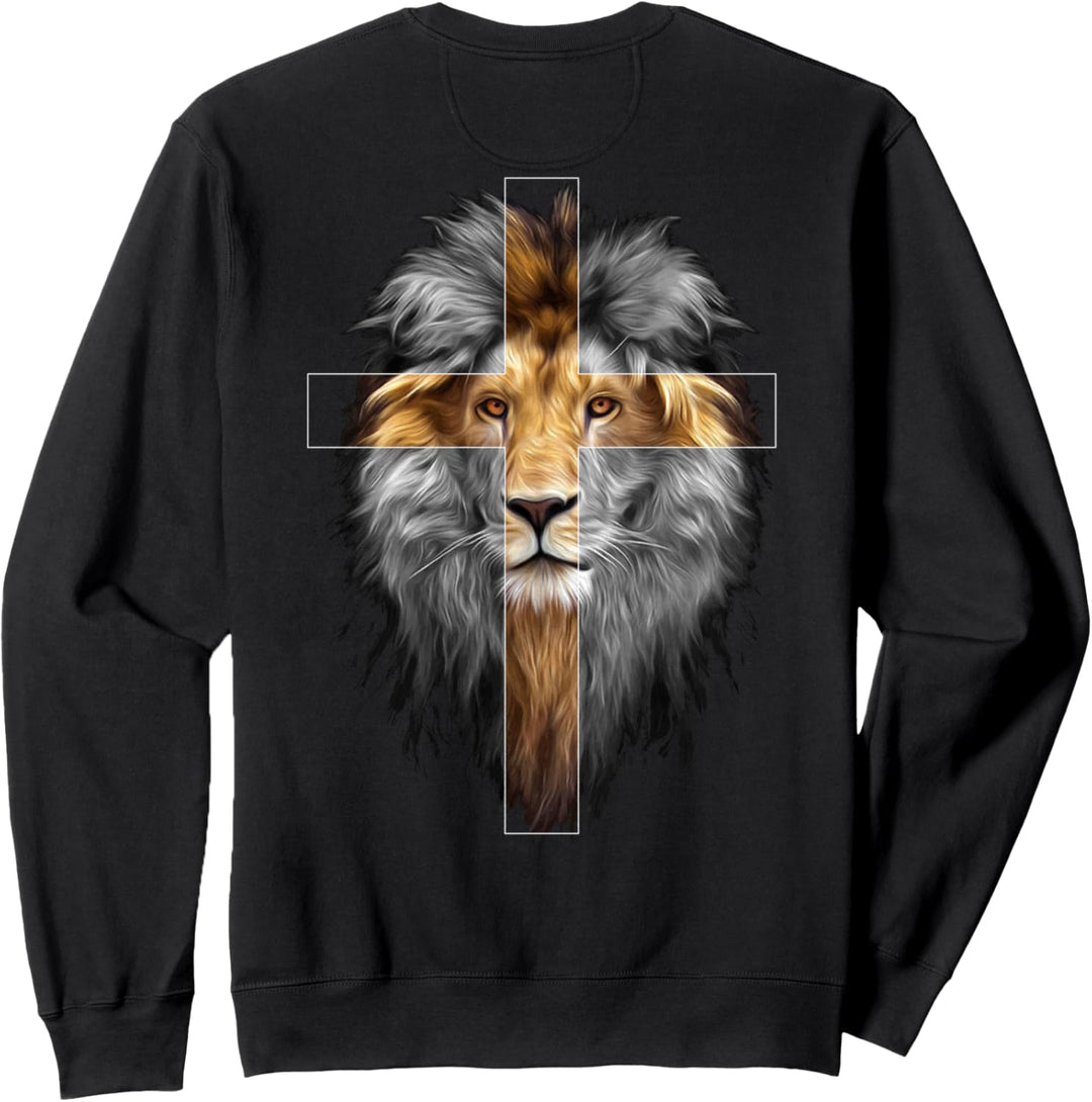 Jesus Löwe von Judah Rückseite Sweatshirt
