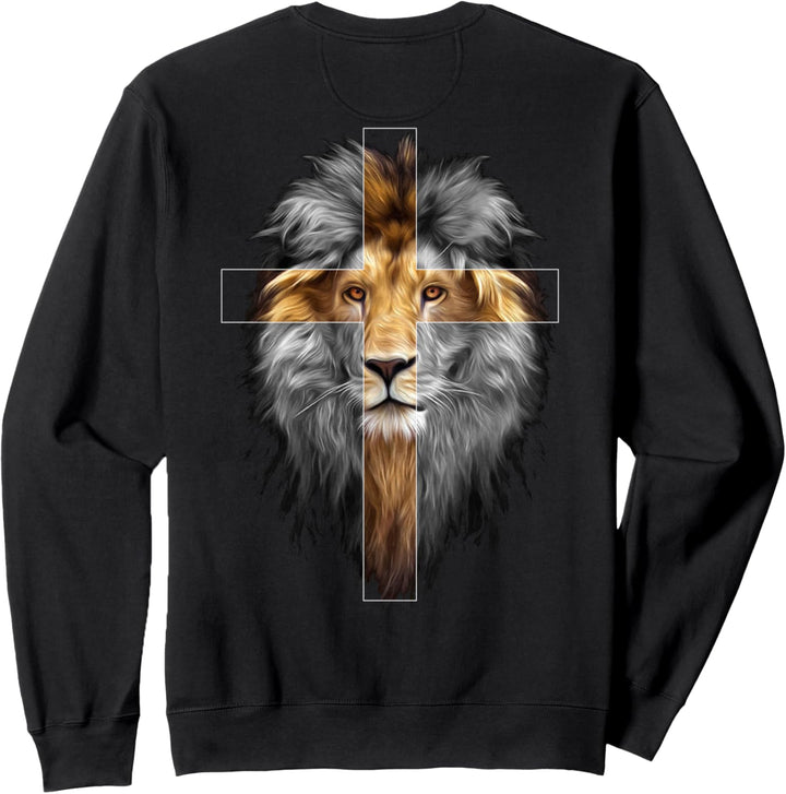 Jesus Löwe von Judah Rückseite Sweatshirt