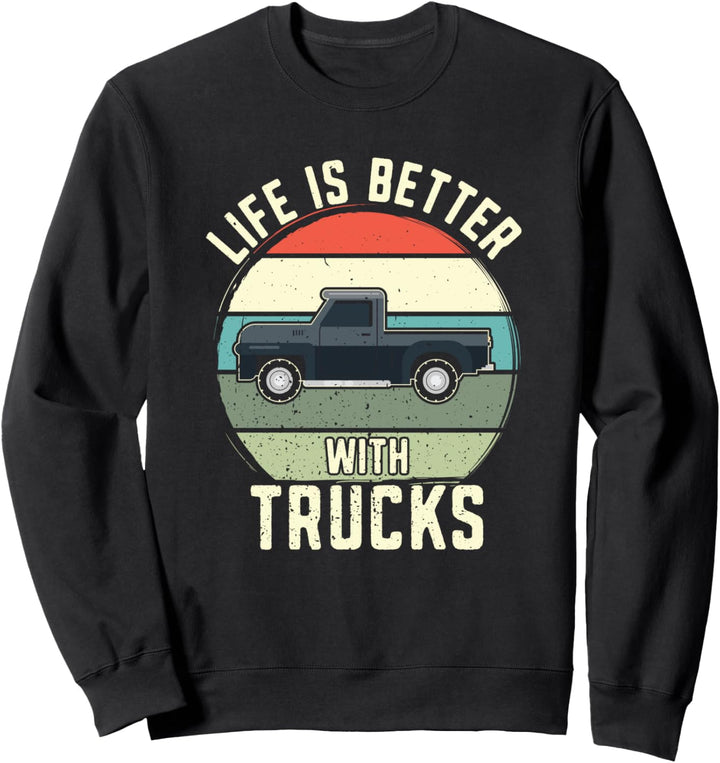 LKW Vintage Wagon Pickup 4x4 Pick-up LKW-Fahrer Sweatshirt
