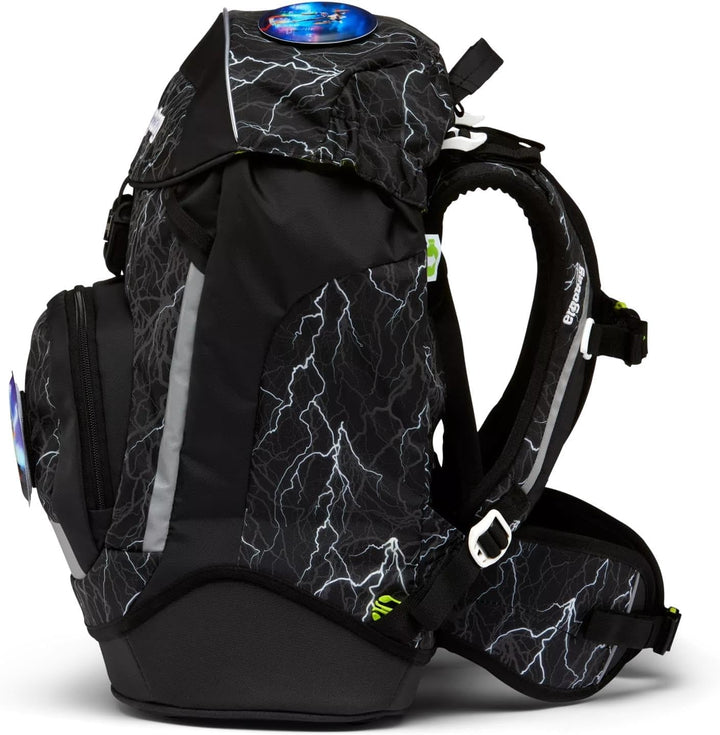 ergobag Prime Super ReflectBear Rucksack für Jugendliche, Unisex, mehrfarbig (mehrfarbig), Einheitsg