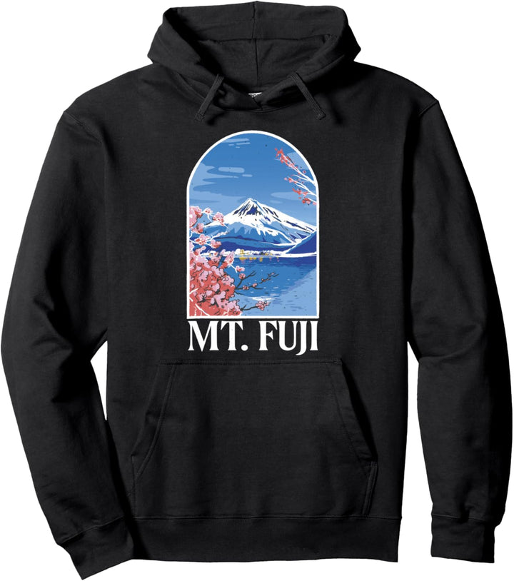 Berg Fuji – Japan – Berge – Blumen Pullover Hoodie