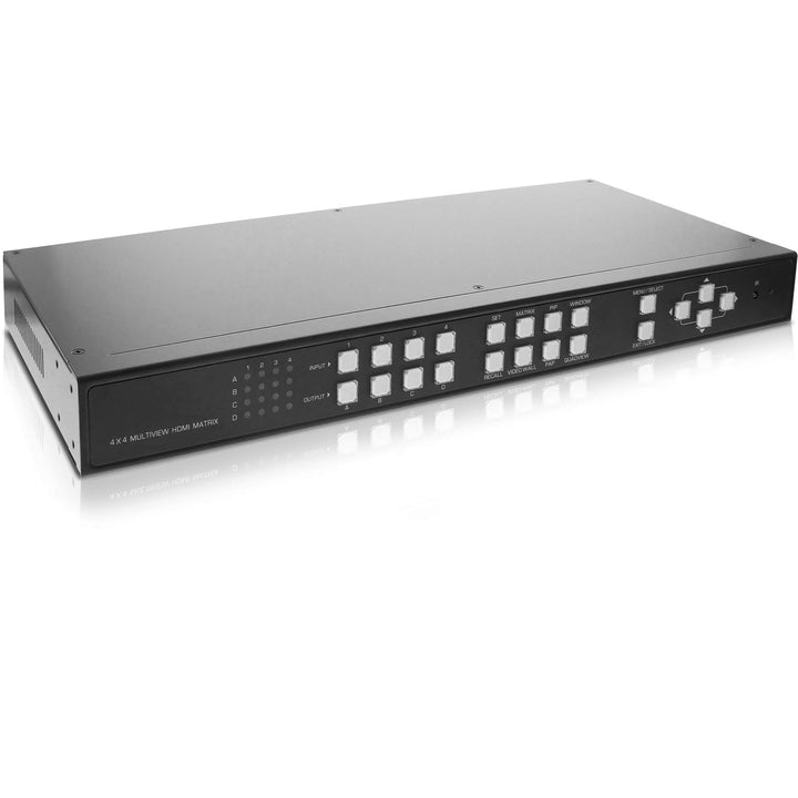 InLine 57830I HDMI 4x4 Multi View Matrix / Videowand Switch, 4 Eingänge auf 4 Ausgänge, FullHD