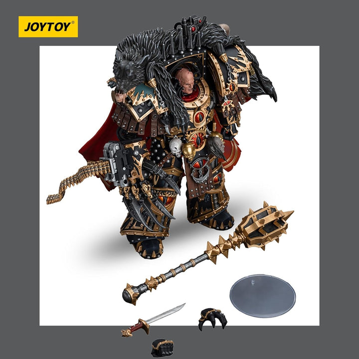 JOYTOY Warhammer 40k Sons of Horus Warmaster Horus Primarch of The XVlth Legion 1/18 Action Figur，Ko