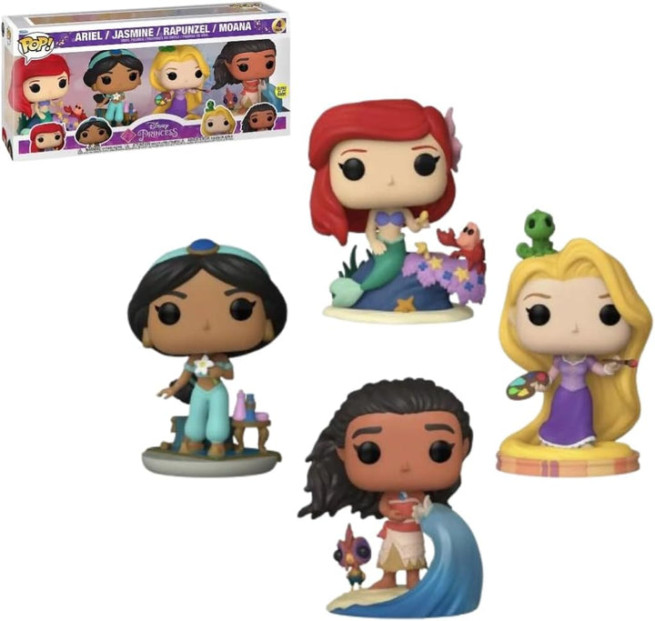 Funko Pop! Disney Princess - Ultimate Princess Glow 4-Pack
