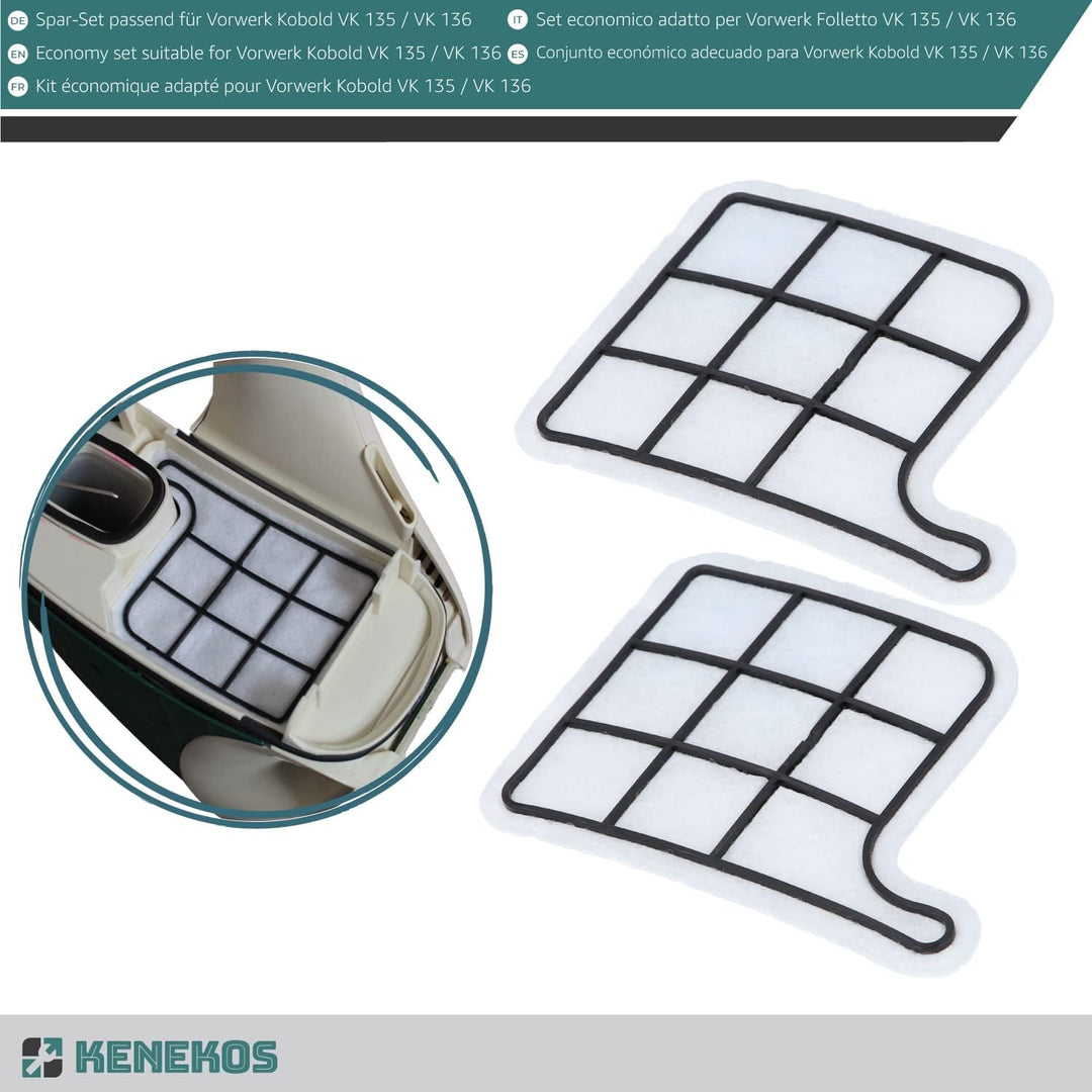 Kenekos - SPARSET 18 Staubsaugerbeutel Microvlies + 2 Hepafilter + 2 Motorschutzfilter + 18 x Duft g