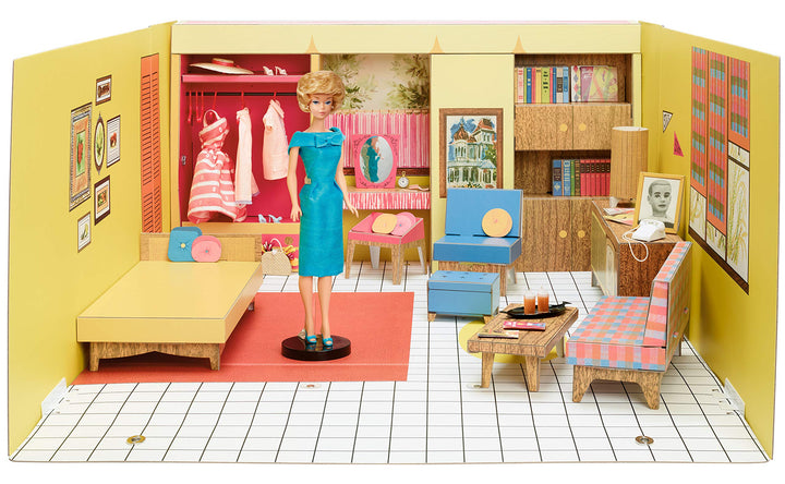 Barbie GNC38 - Signature 75th Anniversary Retro Traumvilla, 1962 Traumvilla Nachbildung mit Barbie-P