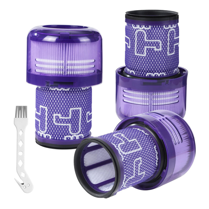 3 für Dyson v12 Detect Slim Absolute Filter, plus 1 Bürste mit Haken, für Filter, für Dyson v12, für