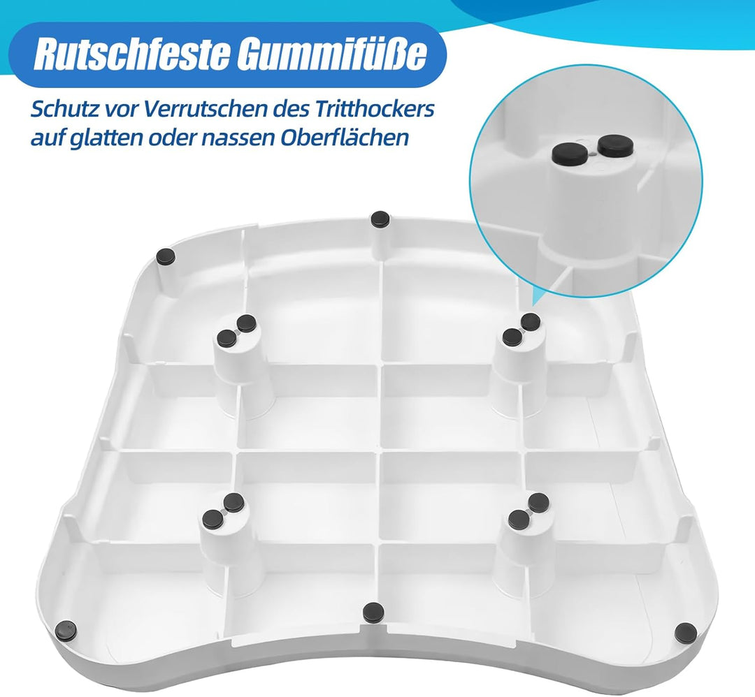Trittstufe Badezimmer für Senioren, Einstiegshilfe Dusche Senioren, Stapelbarer Rutschfester tragbar