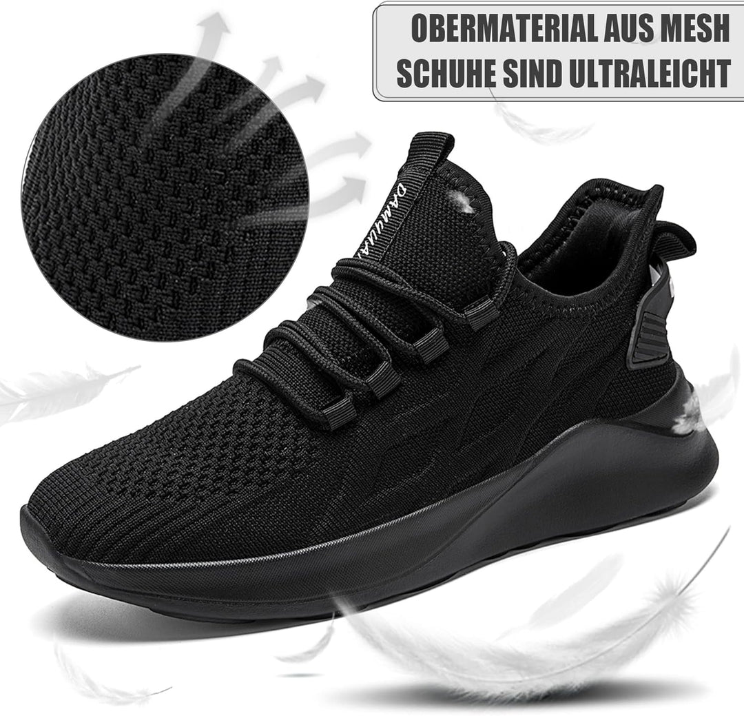 Herren Sportschuhe Laufschuhe Turnschuhe Schuhe Strassenlaufschuhe Tennisschuhe Sneaker 39 EU Schwar