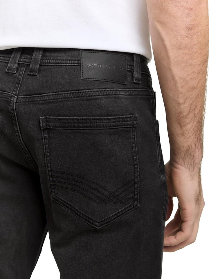 Tom Tailor Herren Marvin Straight Jeans 36W / 30L 10250 - Used Dark Stone Black Denim, 36W / 30L 102