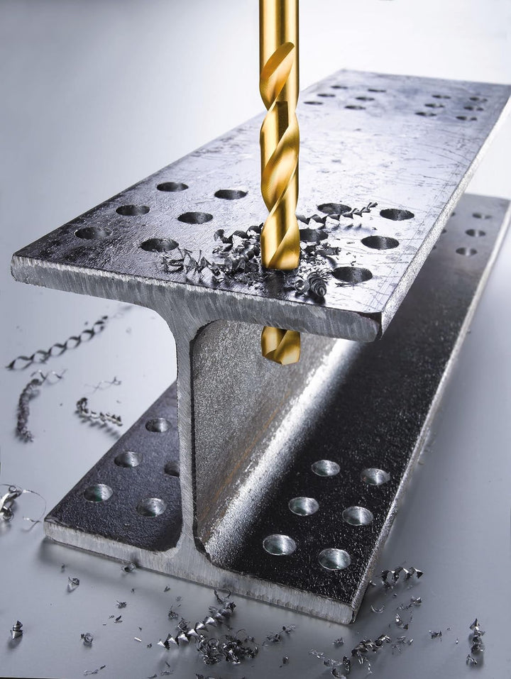 kwb HSS Metallbohrer-Set – Titan Spiralbohrer-Satz in Industrie-Qualität, Werkzeug-Box 19-teilig 19-