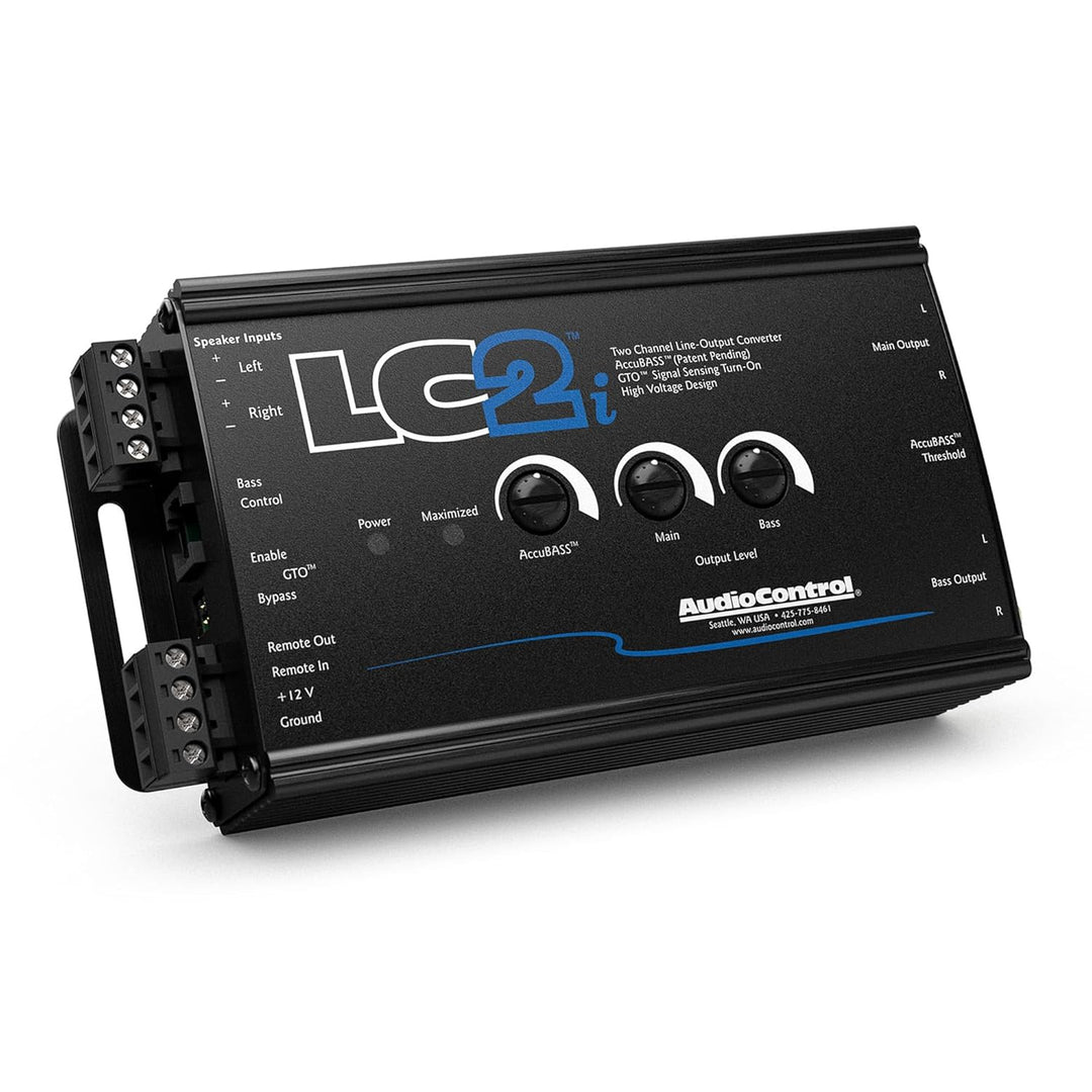 AudioControl LC2i 2-Kanal High-Low-Converter GTO™ AccuBASS® Subwoofer-Steuerung Standardverpackung,