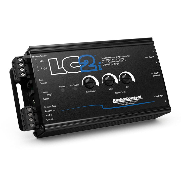 AudioControl LC2i 2-Kanal High-Low-Converter GTO™ AccuBASS® Subwoofer-Steuerung Standardverpackung,