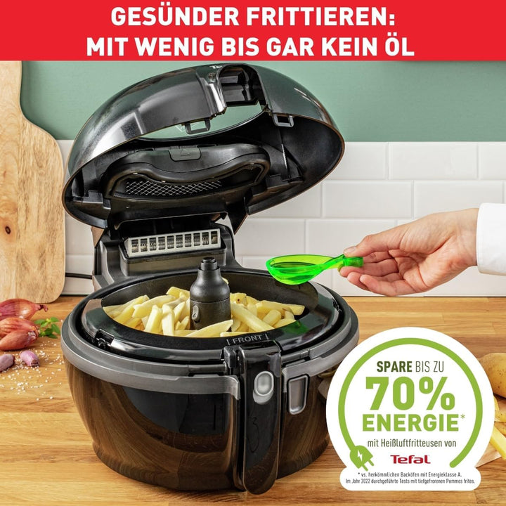 Tefal FZ7228 ActiFry Extra Heissluftfritteuse | AirFryer mit Rührarm, kein Schütteln | 1550 W | 1,2