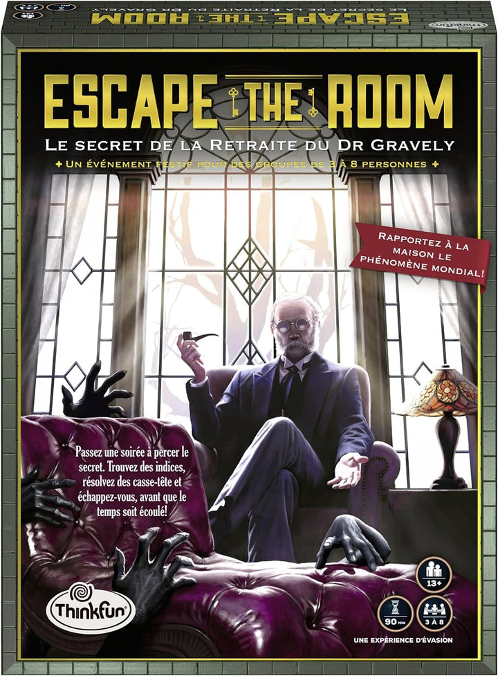 Thinkfun - Escape The Room - Das Geheimnis der Rente von Dr. Gravely - Escape Spiel - Kooperativ - f
