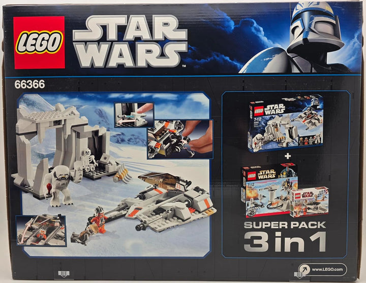 LEGO Star Wars 66366 Superpack 8089 Hoth Wampa Cave und 8083 Rebel Trooper und 7749 Echo Base