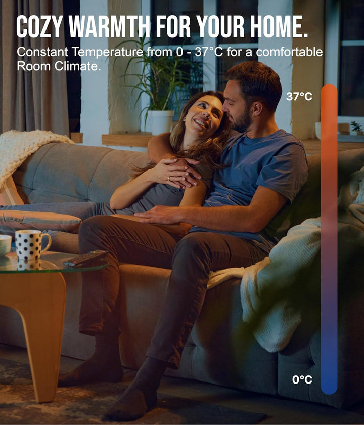 VIESTA® Infrarot Wandheizung mit Thermostat [FERNBEDIENUNG + WIFI STEUERUNG] – Infrarotheizung Wandm
