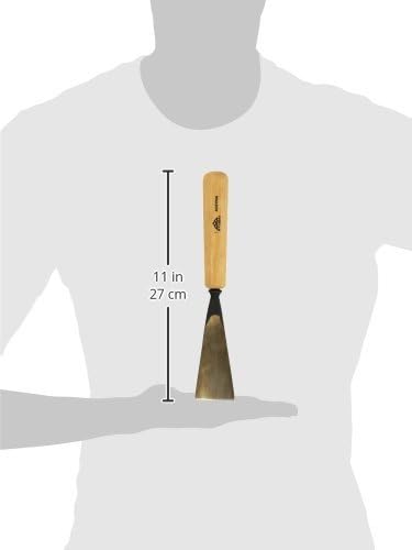 STUBAI Stemmeisen Stechbeitel Serie 52 - Form 6 | Gerades Hohleisen - 45 mm, mit Holzgriff, für Figu