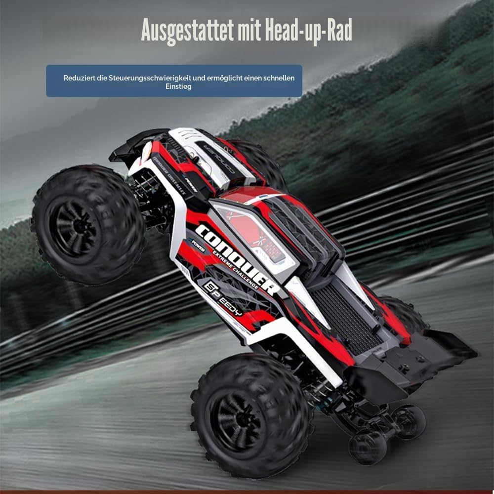 X-Verse 1:16 Ferngesteuertes Auto, 50KM/H Kohlebürste Motor RC Hohe Geschwindigkeit Offroad Drift Re