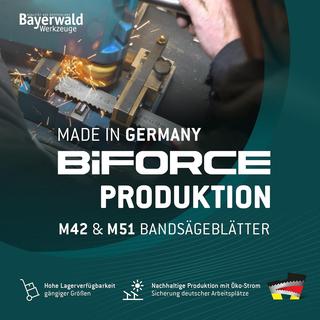 Bayerwald Sägeband für Metall - Bandsägeblatt 1735 x 13 x 0.65 x 8 12 ZpZ - M42 Metallbandsägeblatt