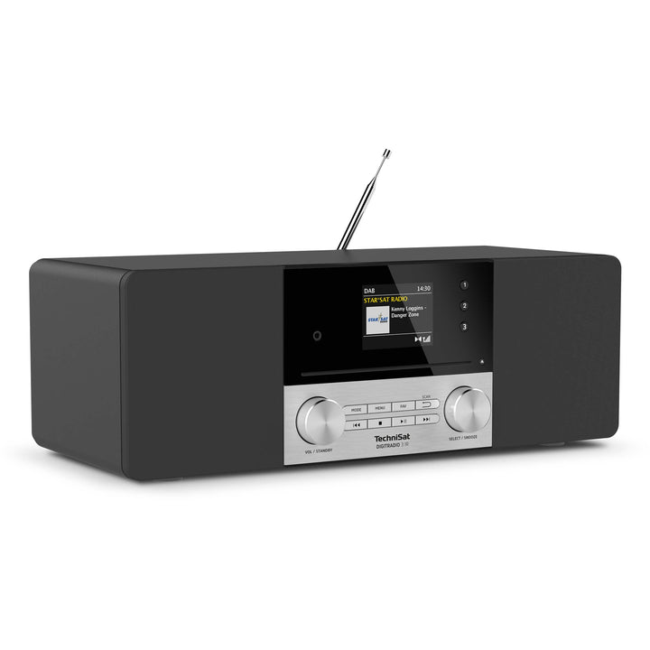TechniSat DIGITRADIO 3 IR - Stereo DAB Radio Kompaktanlage (DAB+, UKW, CD-Player, Bluetooth, Interne