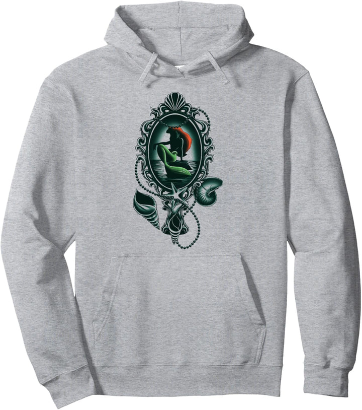 Disney The Little Mermaid Ariel Shell Medallion Portrait Pullover Hoodie