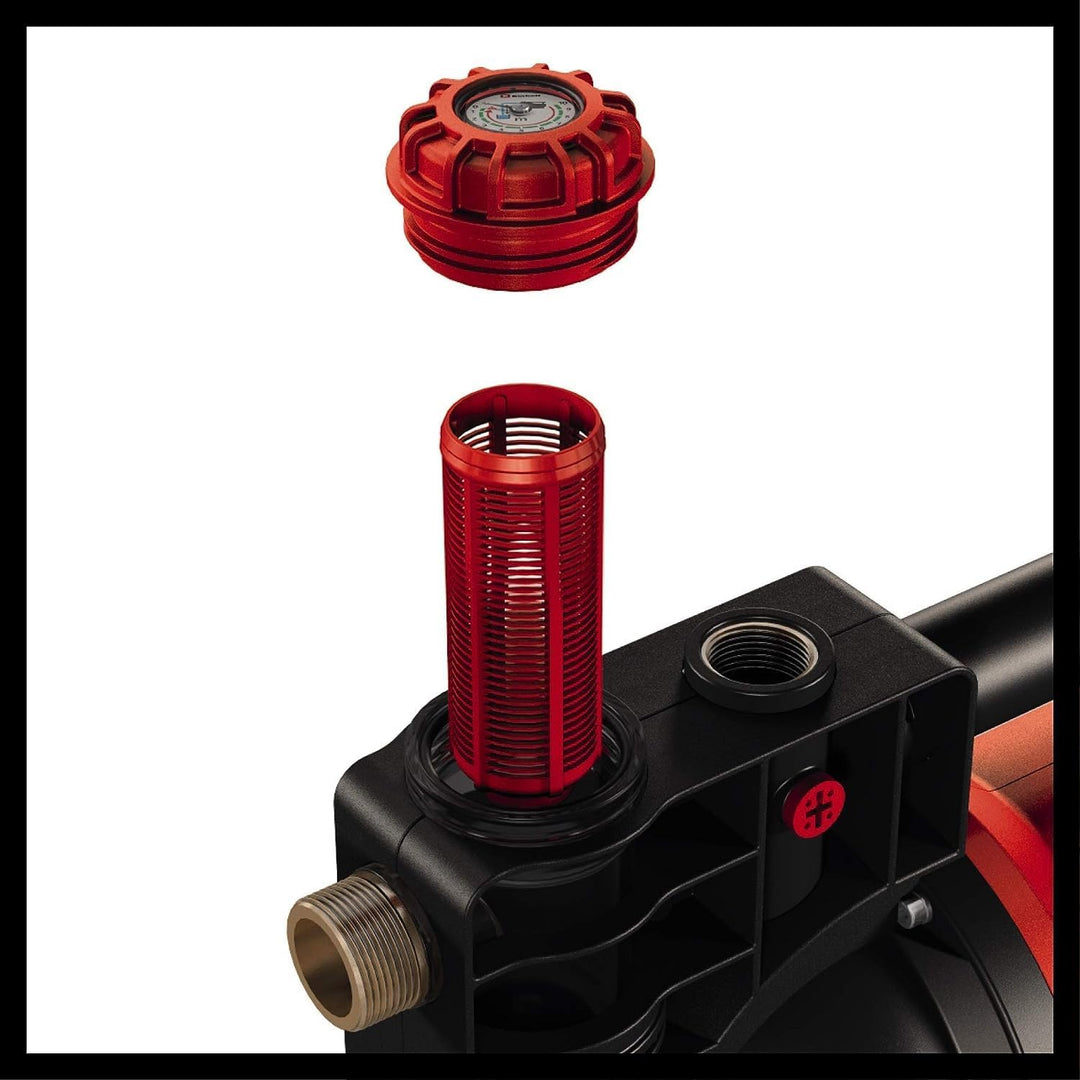 Einhell Gartenpumpe GE-GP 1246 N FS (1.200 Watt, 4.6 l/h, 5 bar Förderdruck, Wasserfüll-/Schmutz-/Sa