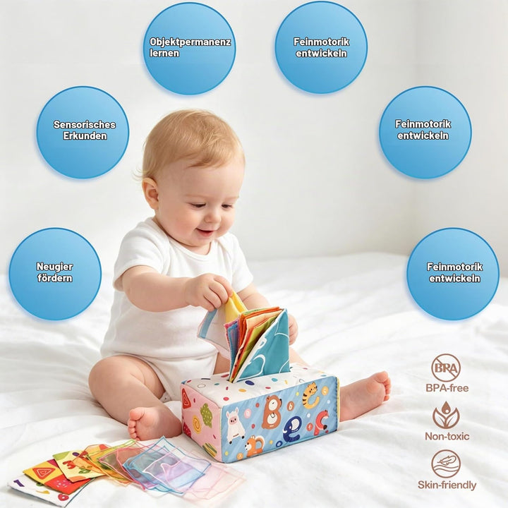 Montessori Baby Spielzeug für Monate,6 in 1 Motorikspielzeug ab Monate,Entwicklung der Sensorisches