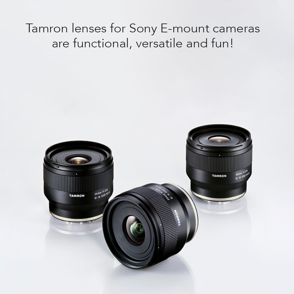 Tamron 24mm F/2.8 Di III OSD M1:2 Objektiv für Sony Full Frame/APS-C E-Mount spiegellose Kamera schw