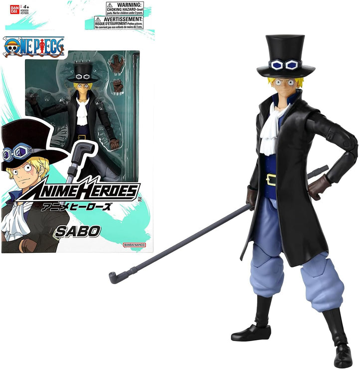 BANDAI - Anime Heroes - One Piece - Anime Heroes Figur 17 cm - Sabo - Offizielle One Piece Lizenz -